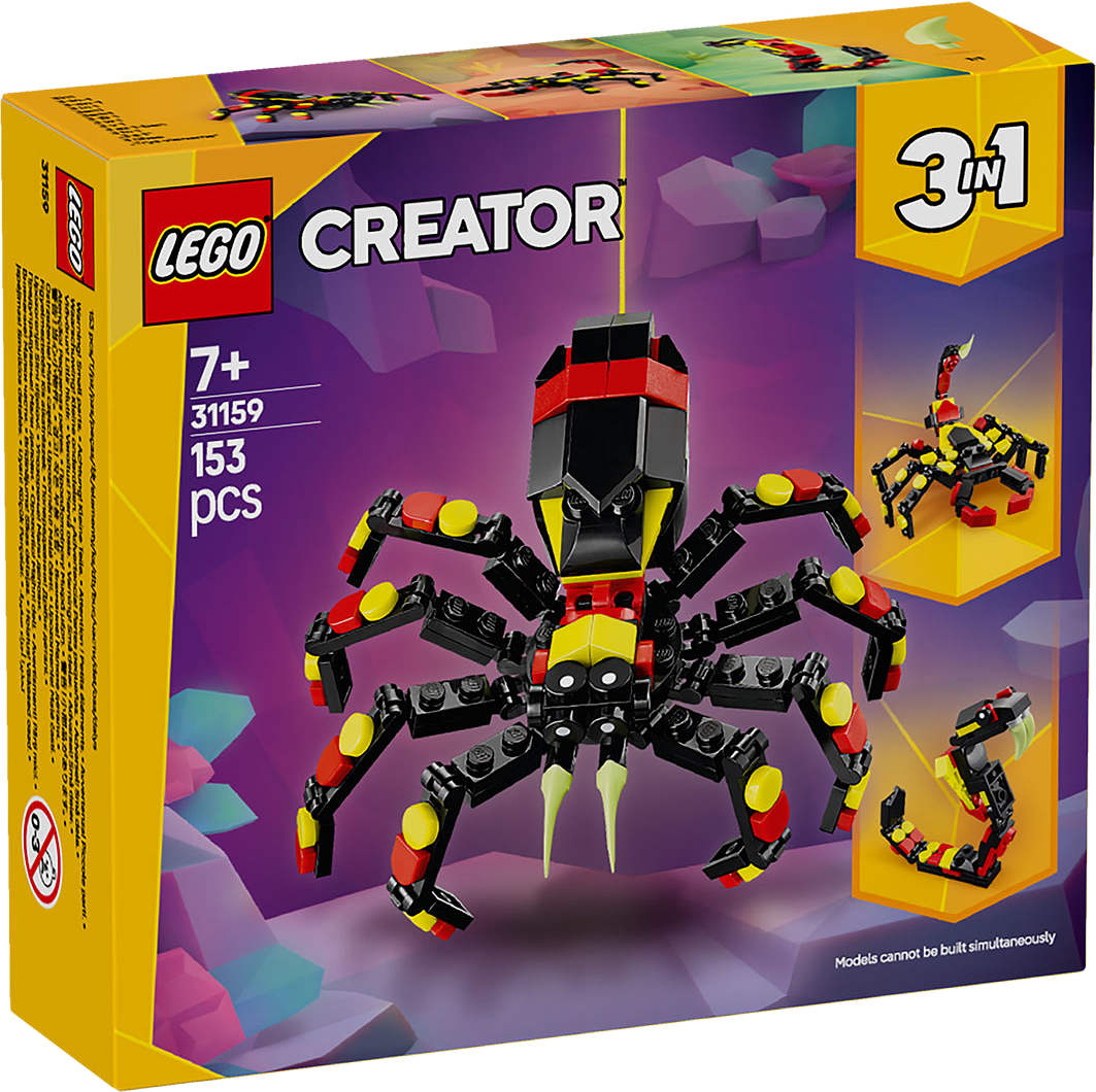 Creator Vilda djur: överraskande spindel 31159, från LEGO, i färgen Multi.