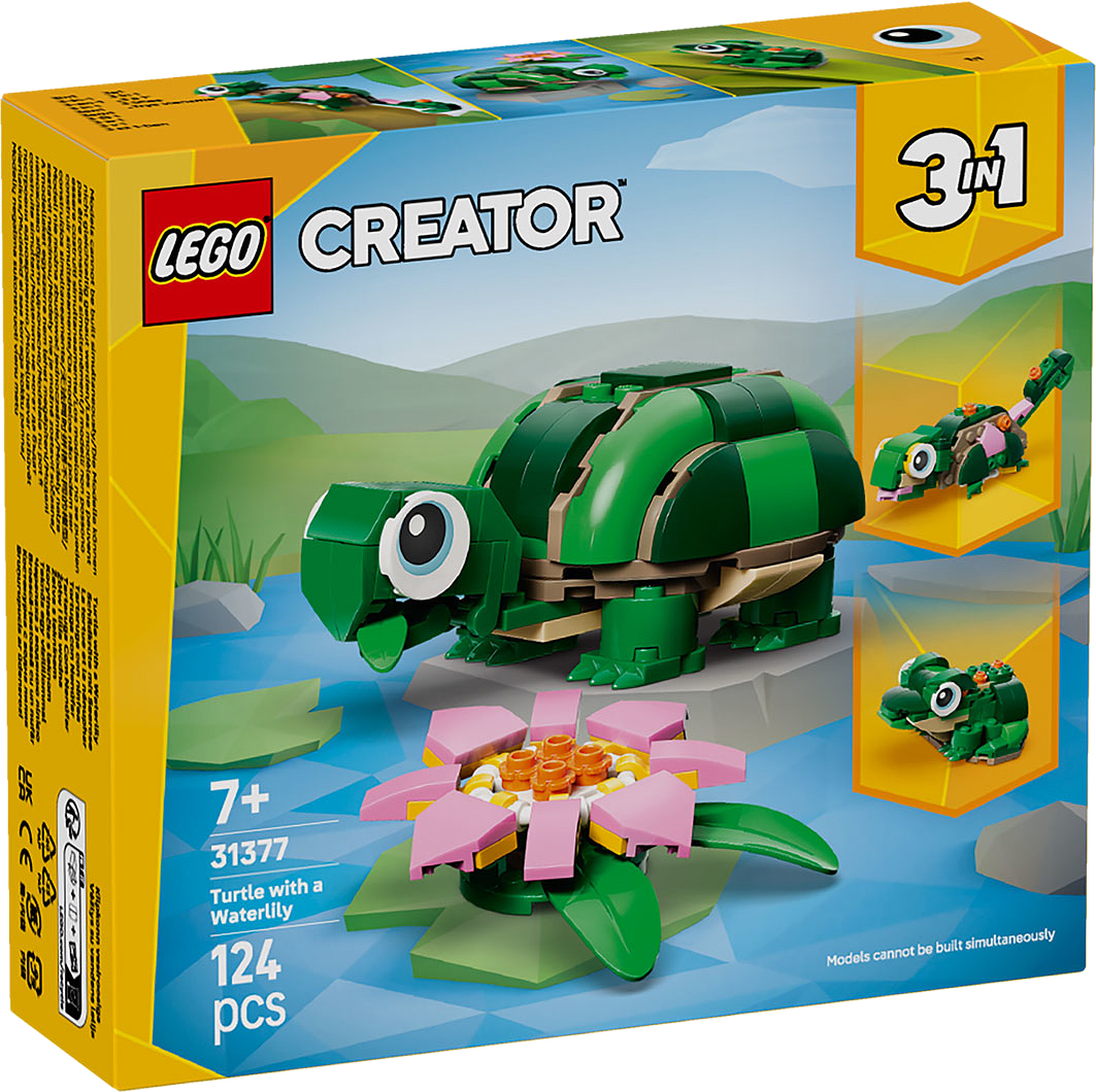 Creator 3-i-1 Sköldpadda med näckros 31377, från LEGO, i färgen Multi.