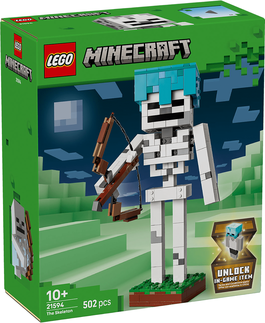 Minecraft® Skelettet Leksak med spelprydnad 21594, från LEGO, i färgen Multi.