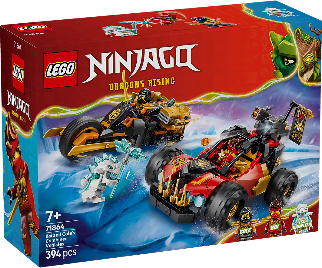 NINJAGO® Kai och Coles kombinationsfordon Leksak 71864, från LEGO, i färgen Multi.