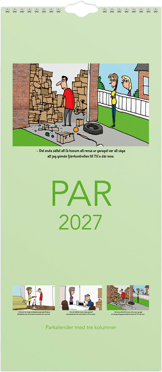 Parkalendern 2027, från Burde, i färgen Flerfärgad.