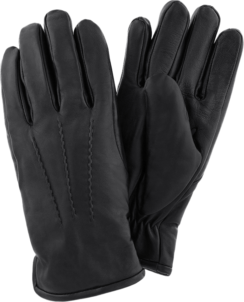 Handskar av fårnappa, från HK Handskompaniet, i färgen Black.