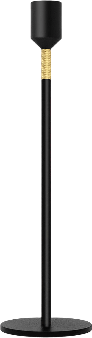 Ljusstake 27 cm, från Solstickan Design, i färgen Svart.