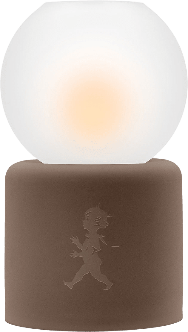 Värmeljuslykta Glob, från Solstickan Design, i färgen Brun.