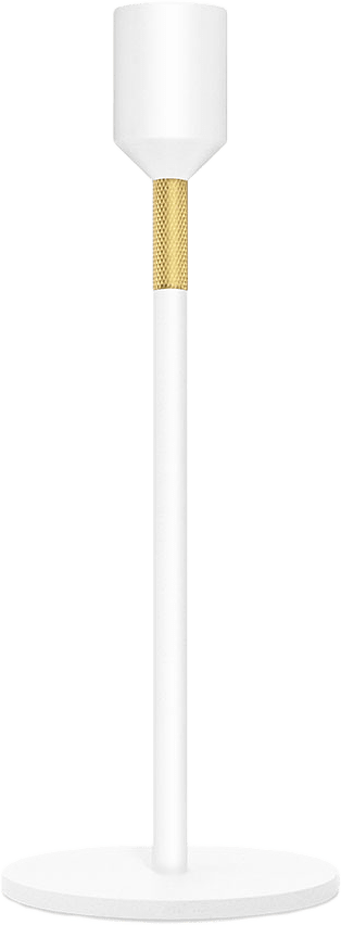 Ljusstake 19 cm, från Solstickan Design, i färgen Vit.