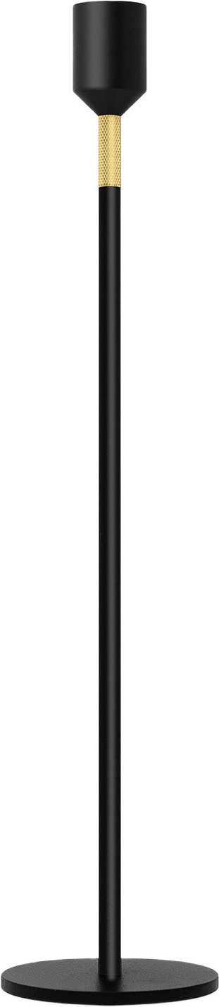 Ljusstake 34 cm, från Solstickan Design, i färgen Svart.