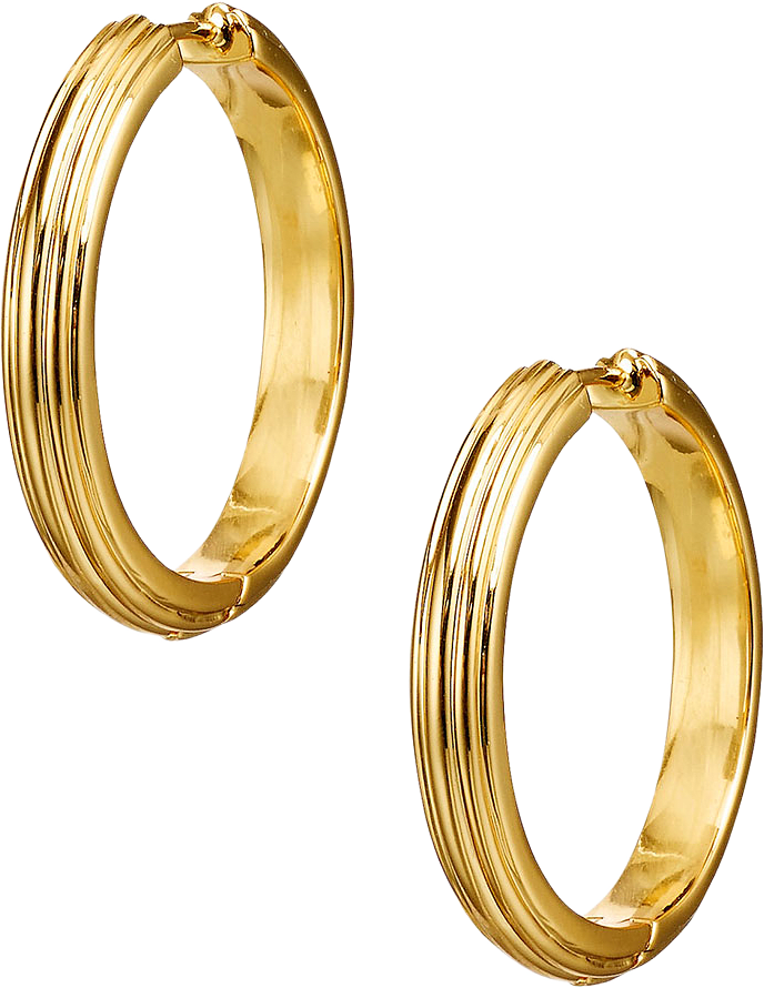 Golden Deco Hoops Bold, från Anni Lu, i färgen Gold.