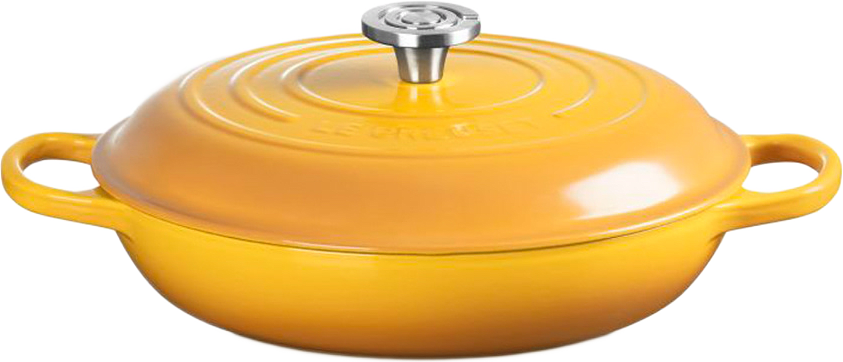 Signature gjutjärn buffetgryta 30cm, från Le Creuset, i färgen Nectar.