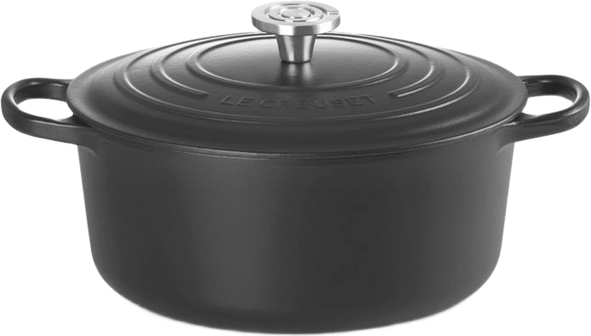 Signature gjutjärn rund gryta 28cm, från Le Creuset, i färgen Black.