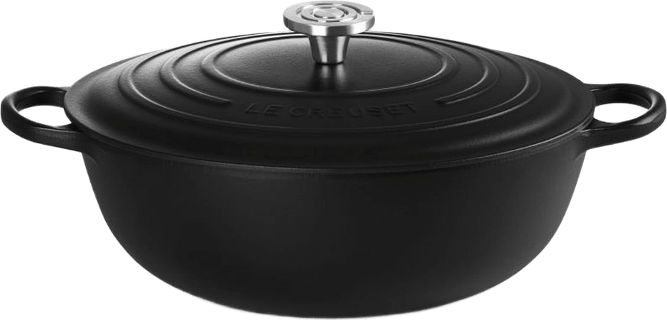 Signature gjutjärn stekgryta 32cm, från Le Creuset, i färgen Black.