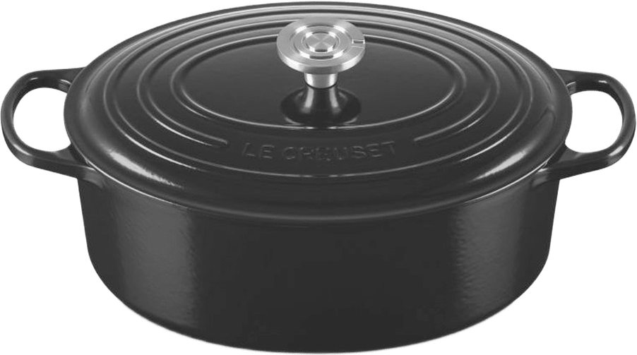 Signature gjutjärn oval gryta 31cm, från Le Creuset, i färgen Black.