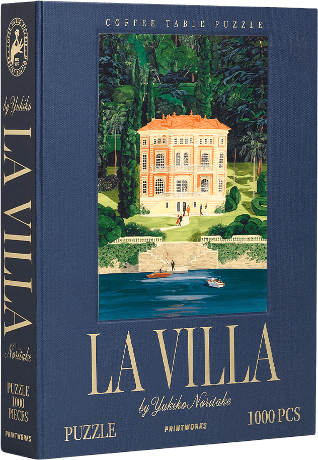 Pussel - La Villa 1000 bitar, från Printworks, i färgen Navy.