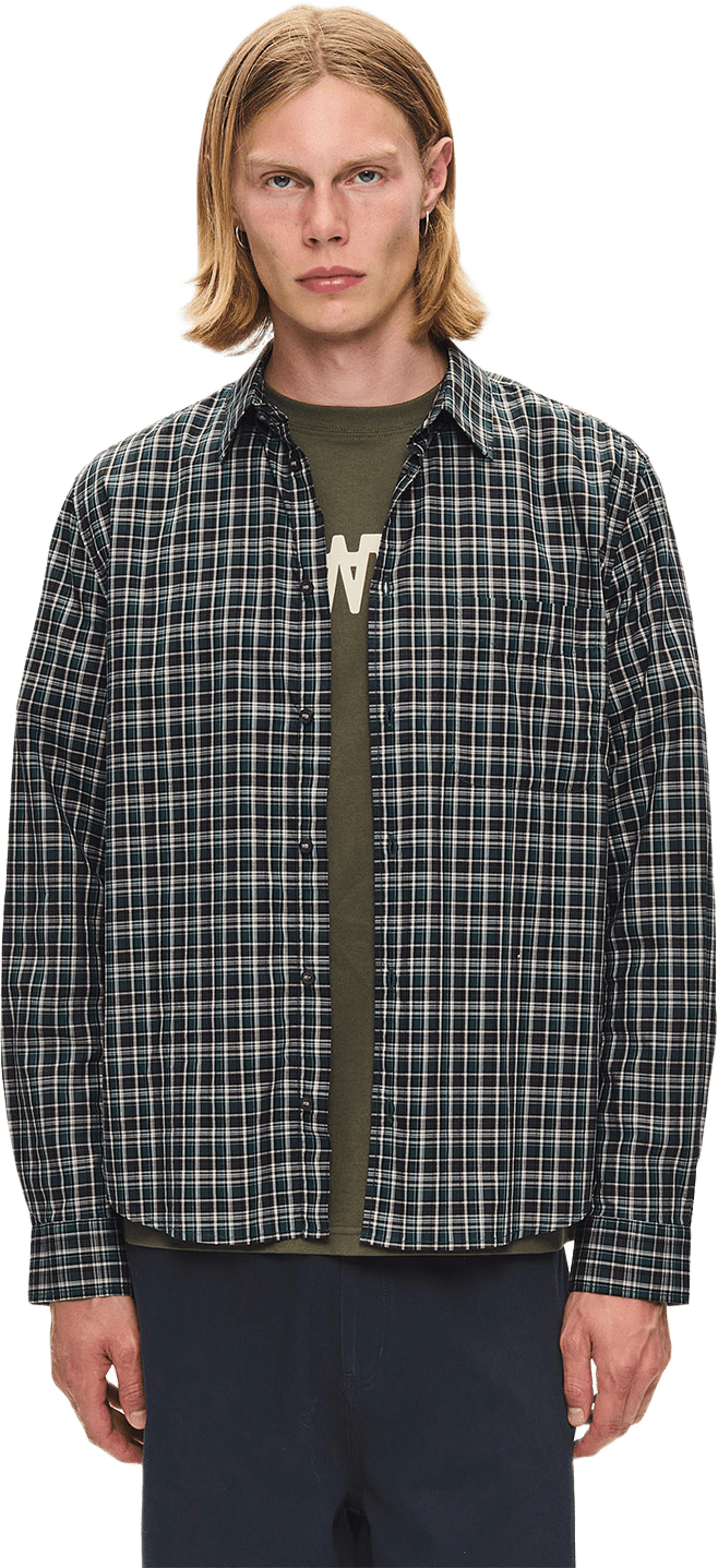 WWAdrian ch shirt 25444, från Wood Wood, i färgen Fudge Check.