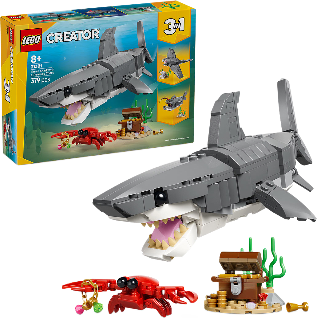 Creator Mäktig haj med skattkista 31381, från LEGO, i färgen Multi.