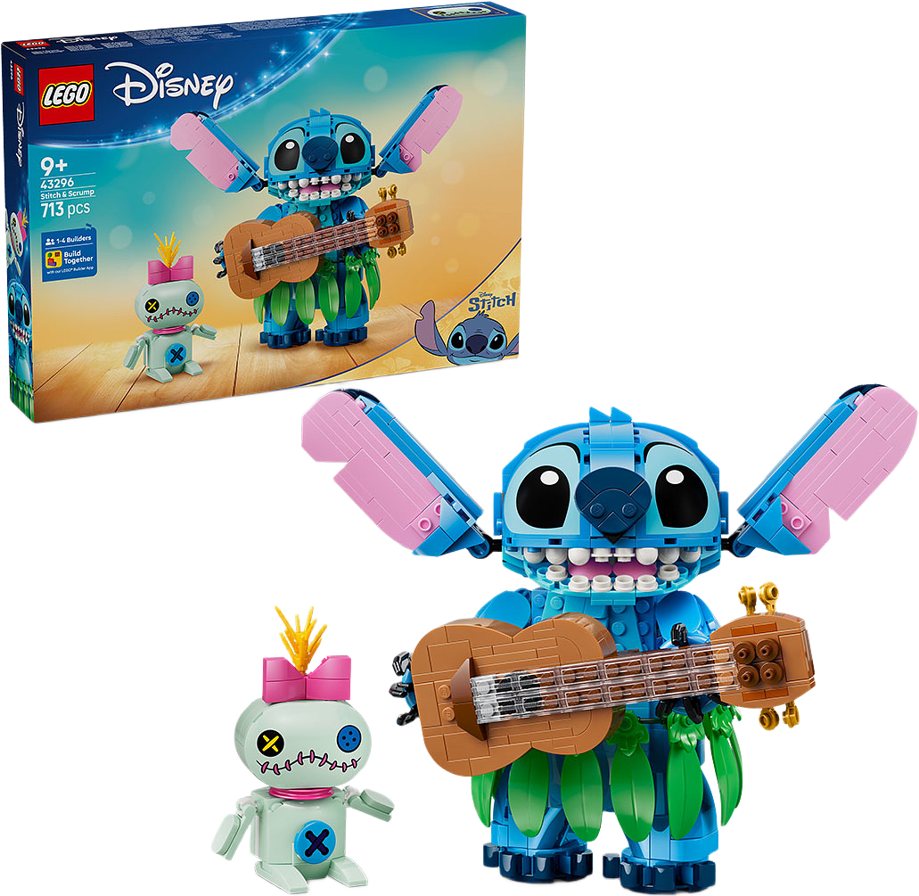 Disney Stitch & Scrump 43296, från LEGO, i färgen Multi.