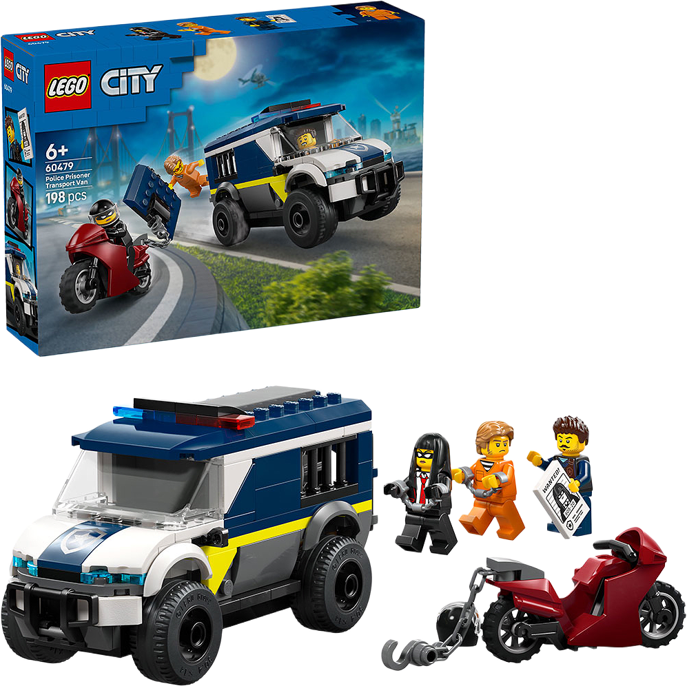 Polisens fångtransportbil 60479, från LEGO, i färgen Multi.