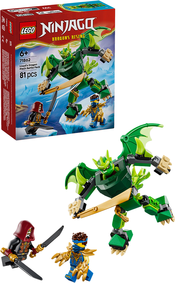 NINJAGO® Lloyds robotdrake – stridspaket Leksak 71862, från LEGO, i färgen Multi.