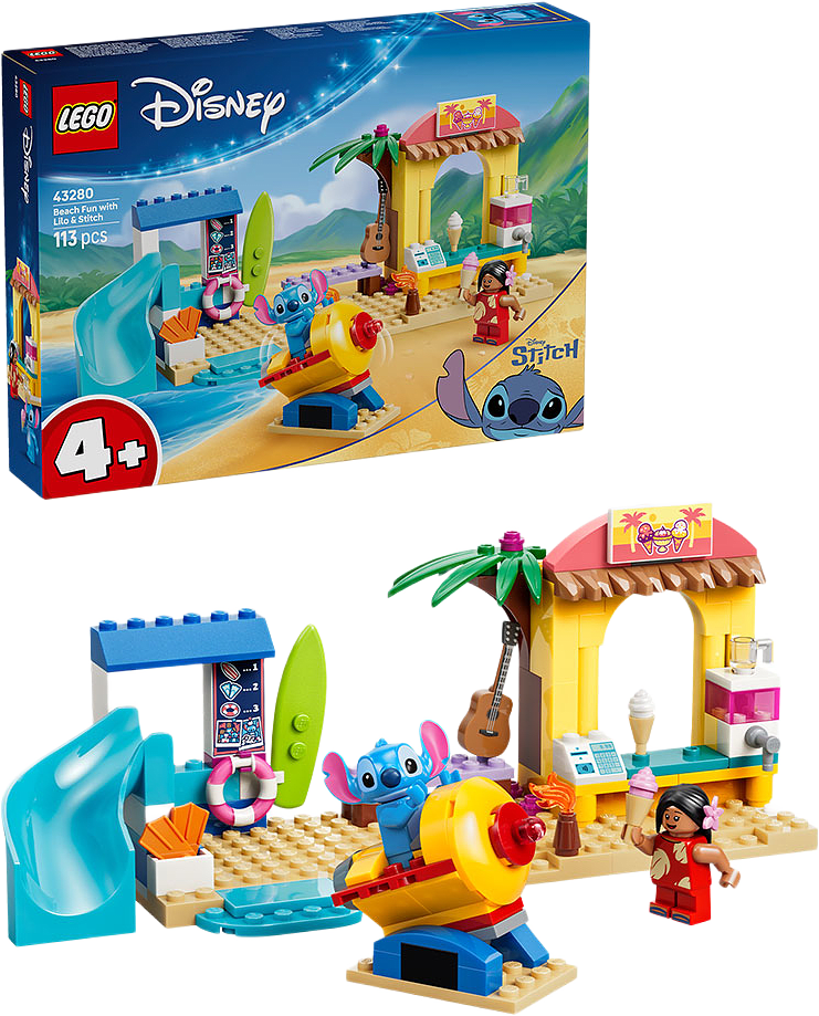 Disney Strandäventyr med Lilo & Stitch 43280, från LEGO, i färgen Multi.