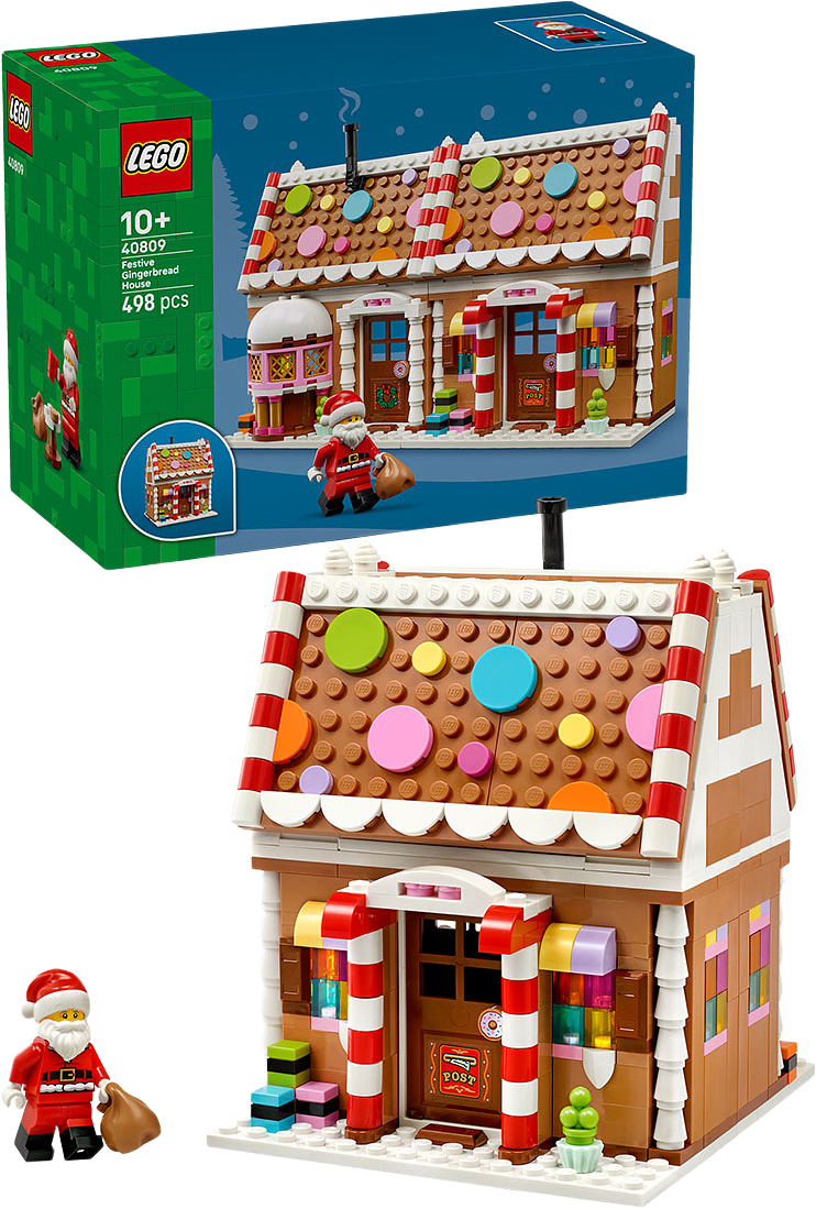 Pepparkakshus – julset för barn 40809, från LEGO, i färgen Multi.
