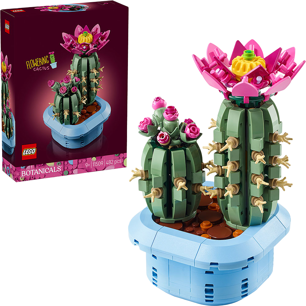 Botanicals Blommande kaktusar – växtdekoration 11509, från LEGO, i färgen Multi.