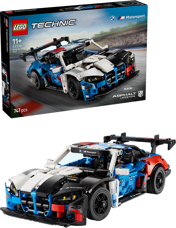 Technic™ BMW M4 GT3 EVO – racerbilsmodell 42226, från LEGO, i färgen Multi.