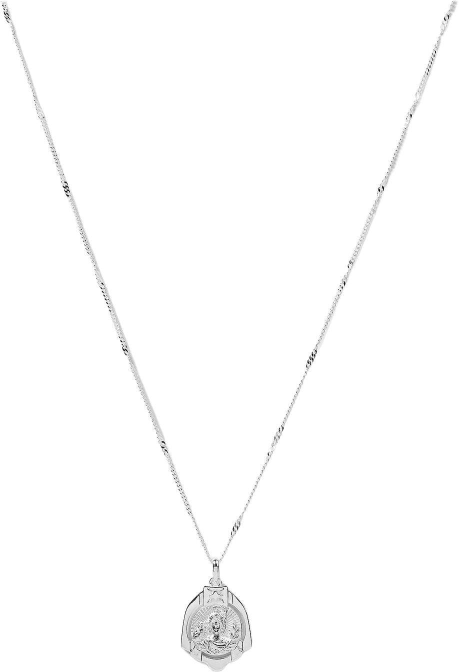 Lucky Coin Athena Necklace, från Syster P, i färgen Silver.