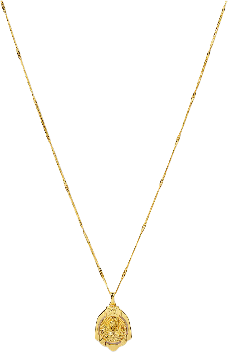 Lucky Coin Athena Necklace, från Syster P, i färgen Gold.
