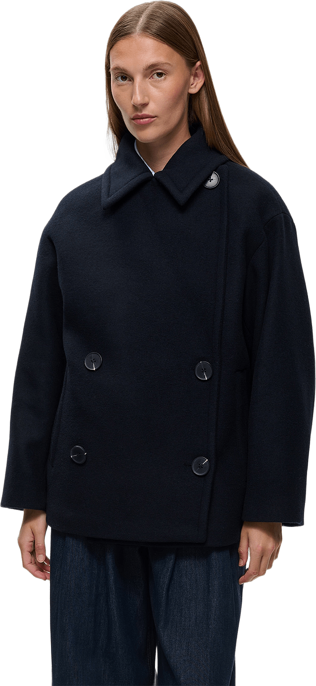 Zorahiw Short Db Coat, från Inwear, i färgen Marine Blue.