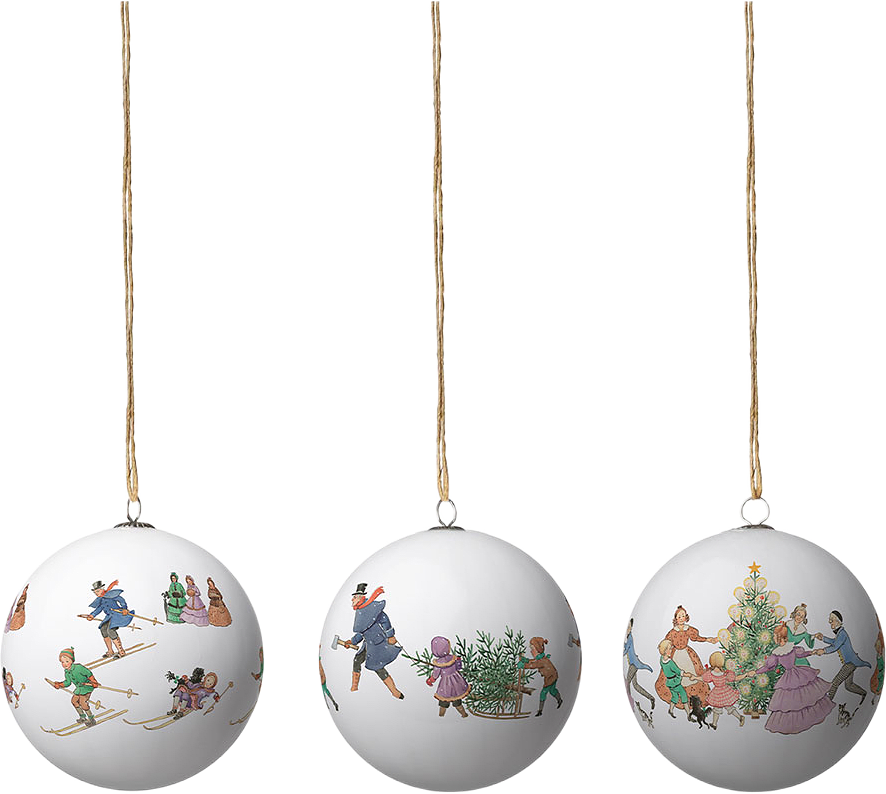 Elsa Beskow Christmas Tree Ornaments, från Design House Stockholm, i färgen White.