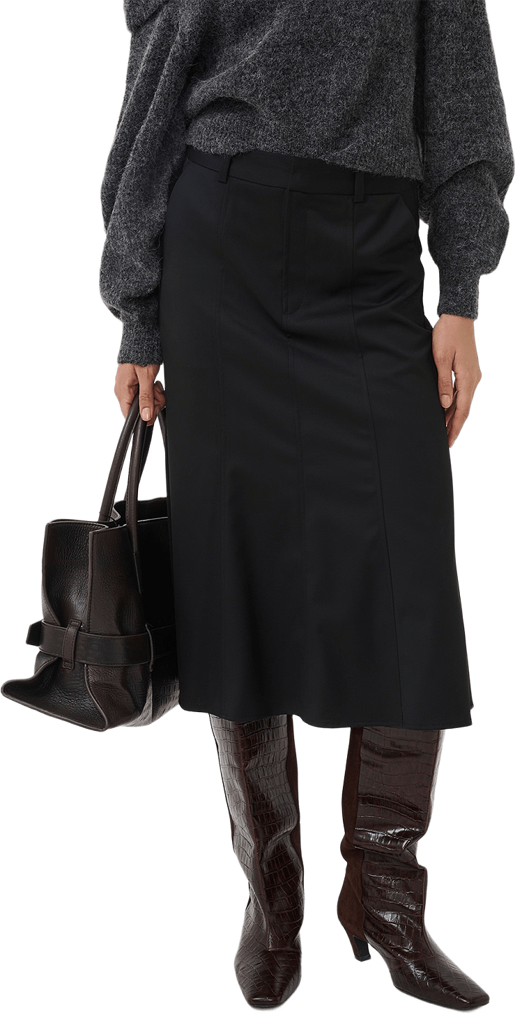GZlourina HW skirt, från Gestuz, i färgen Black.