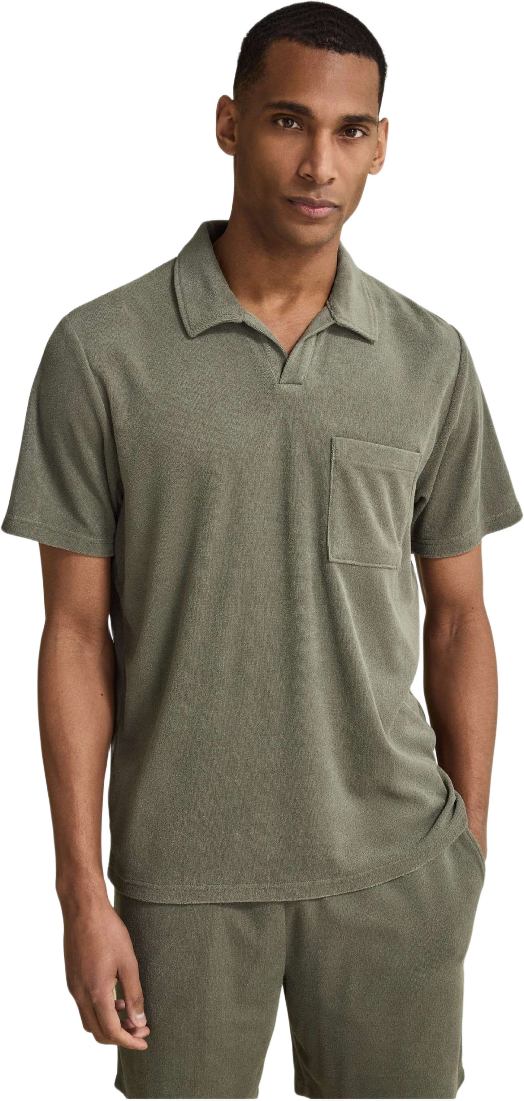 Terry Short-sleeved Polo Shirt, från John Henric, i färgen green.