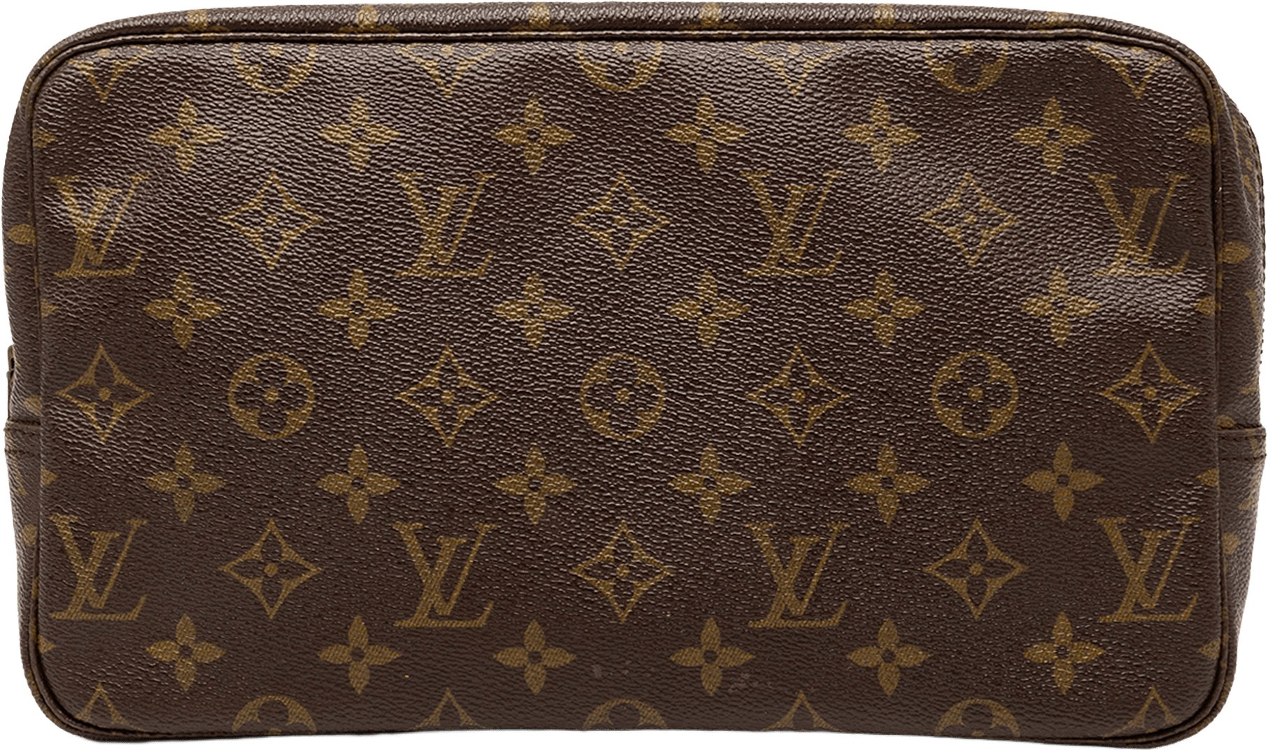 Louis Vuitton Monogram Trousse Toilette 28, från Luxclusif, i färgen brown.