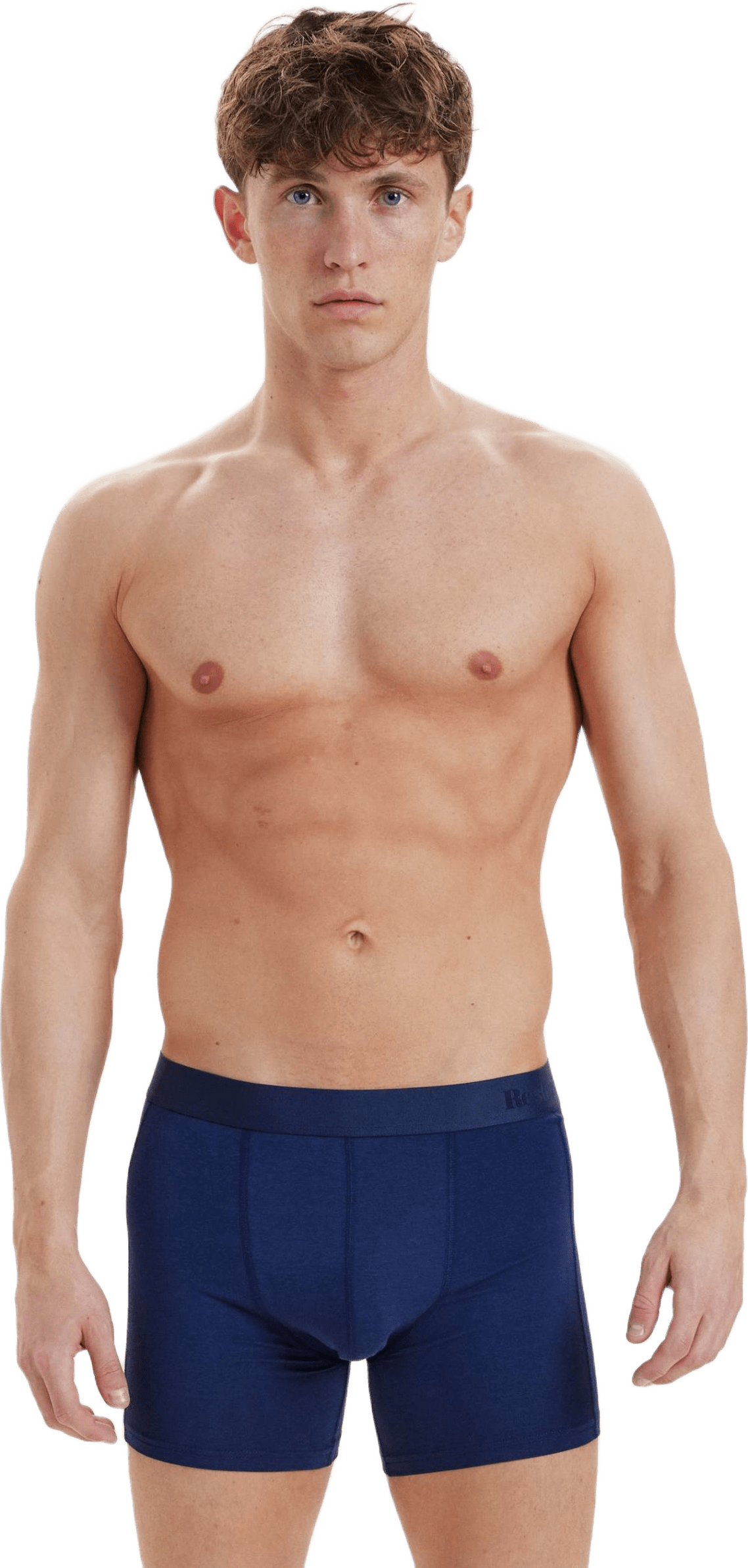 Bambu, Boxers (extra Längd), 3-pack, Svart, från Resteröds, i färgen navy.