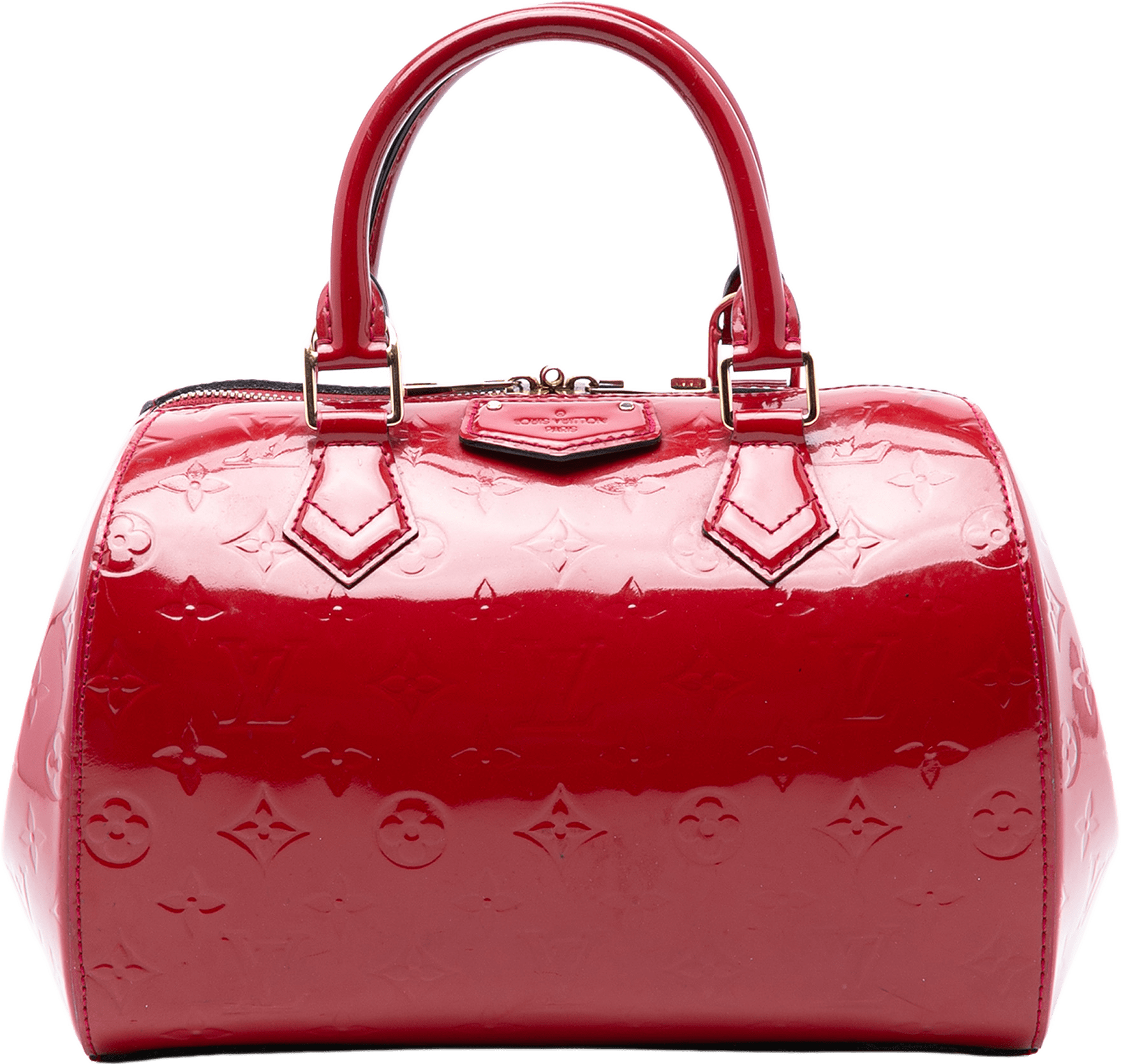 Louis Vuitton Monogram Vernis Montana, från Luxclusif, i färgen pink.