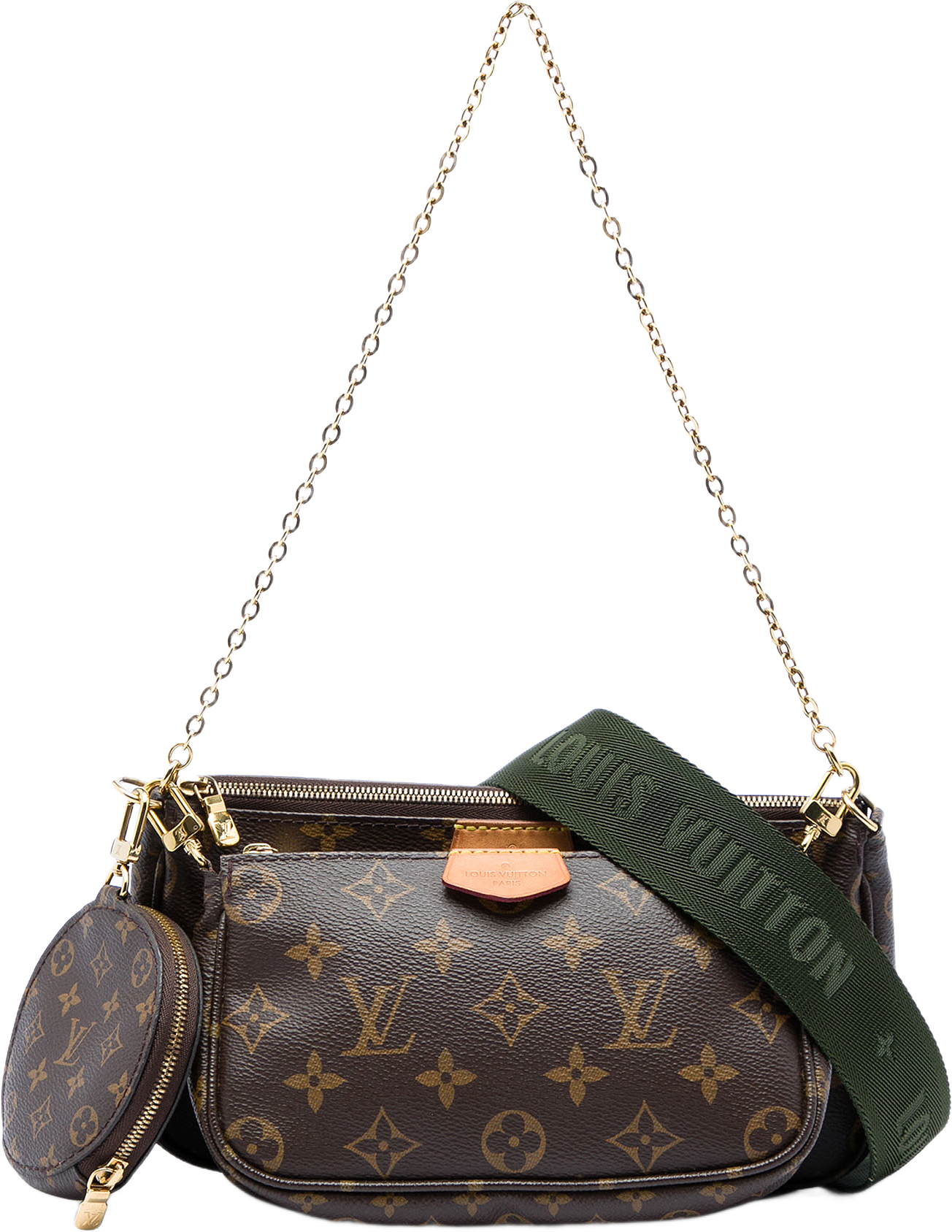 Louis Vuitton Monogram Multi Pochette Accessoires, från Luxclusif, i färgen brun.