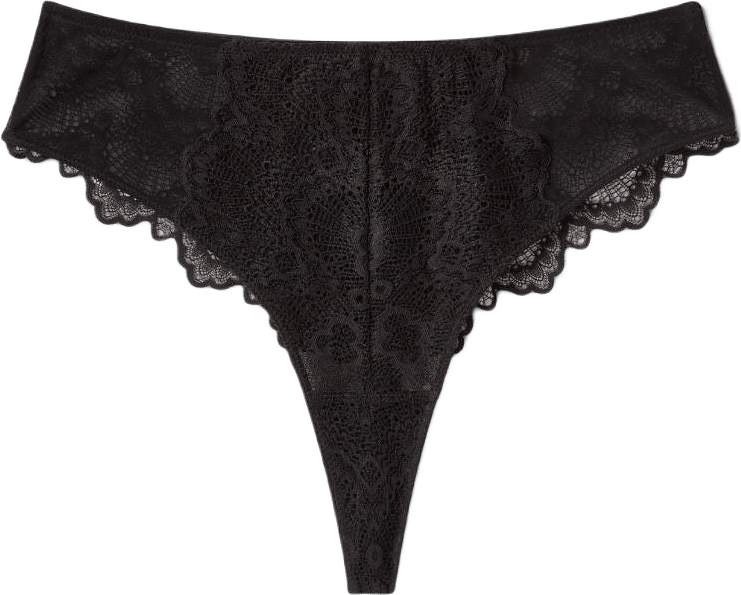 Lace Mesh Highwaist Thong