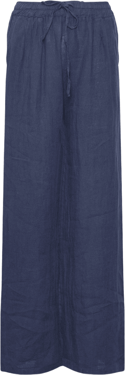 18870, Pants, Linen - Blue Navy, från Tiffany, i färgen blue navy.