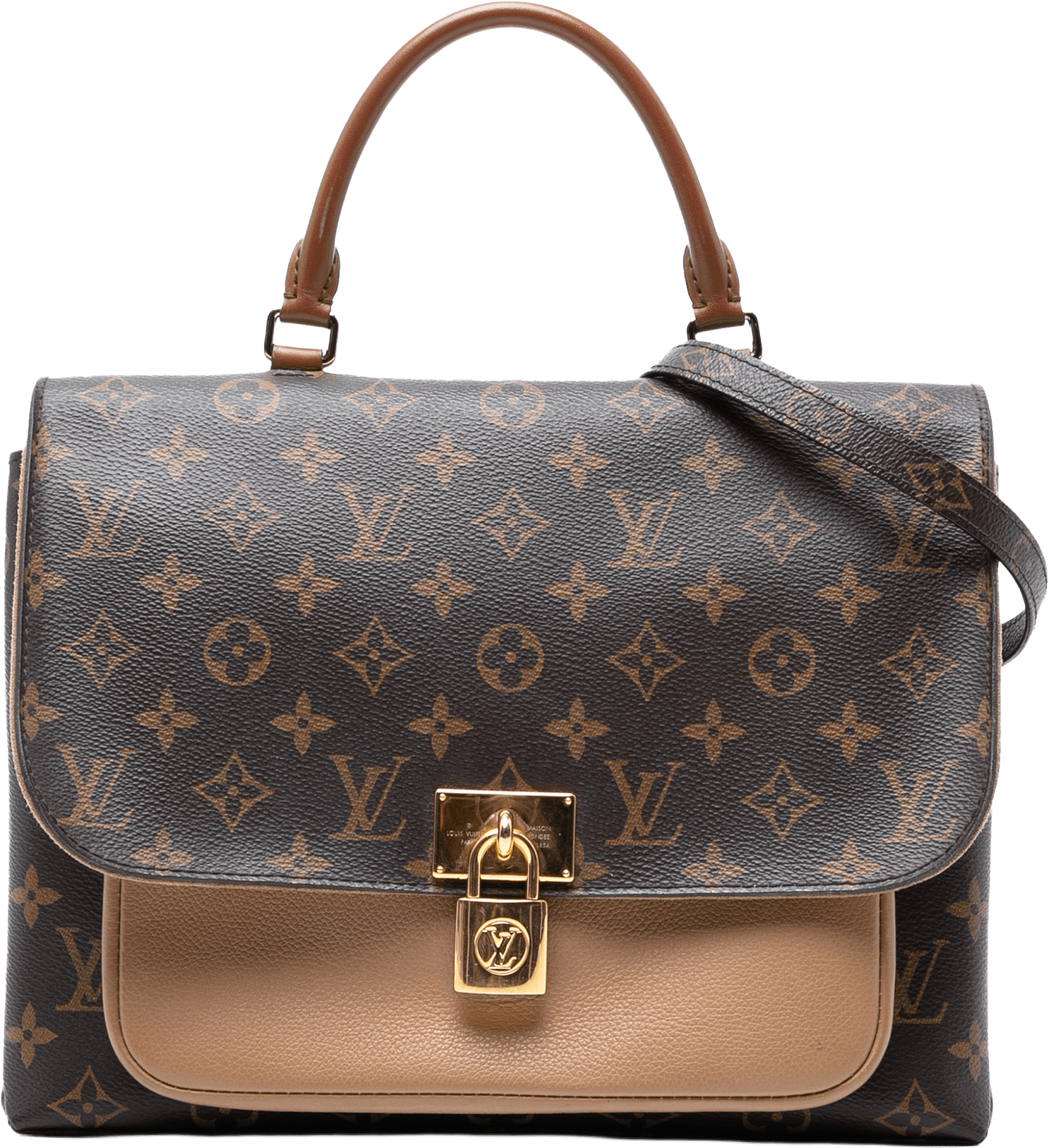 Louis Vuitton Monogram Marignan, från Luxclusif, i färgen brown.