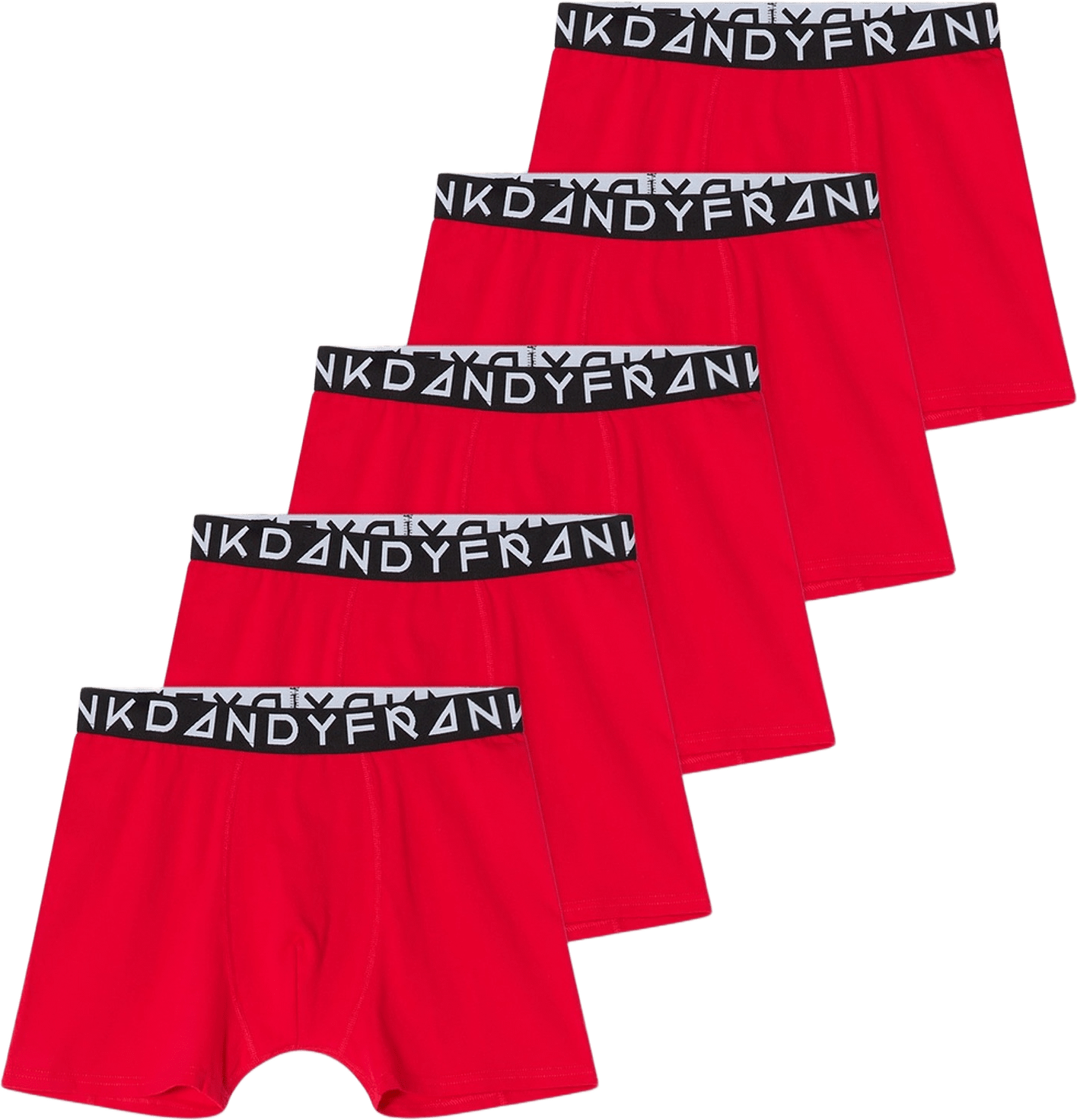 5-pack Basic Boxer, från Frank Dandy, i färgen red.