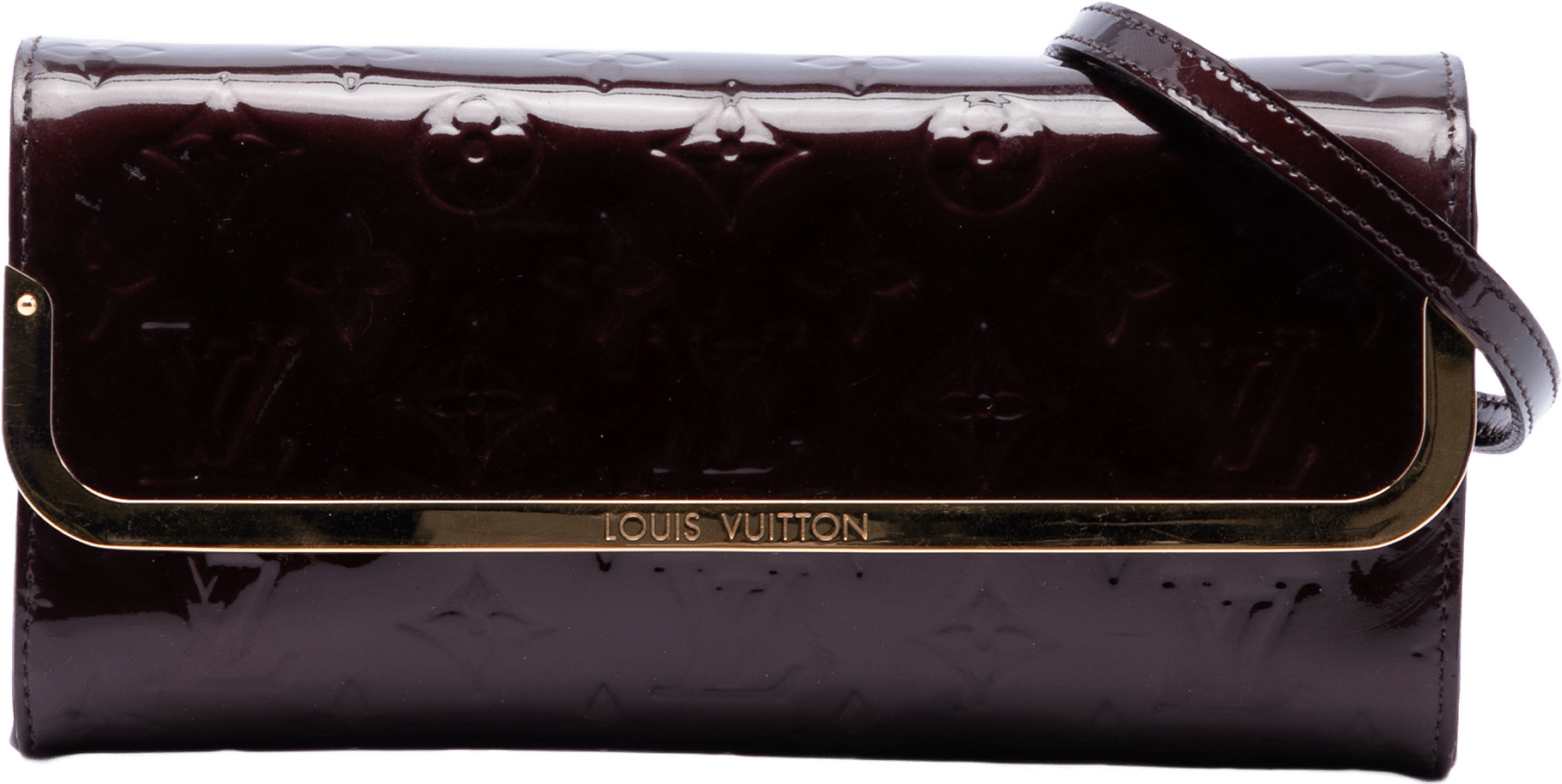 Louis Vuitton Monogram Vernis Rossmore Mm, från Luxclusif, i färgen purpur.