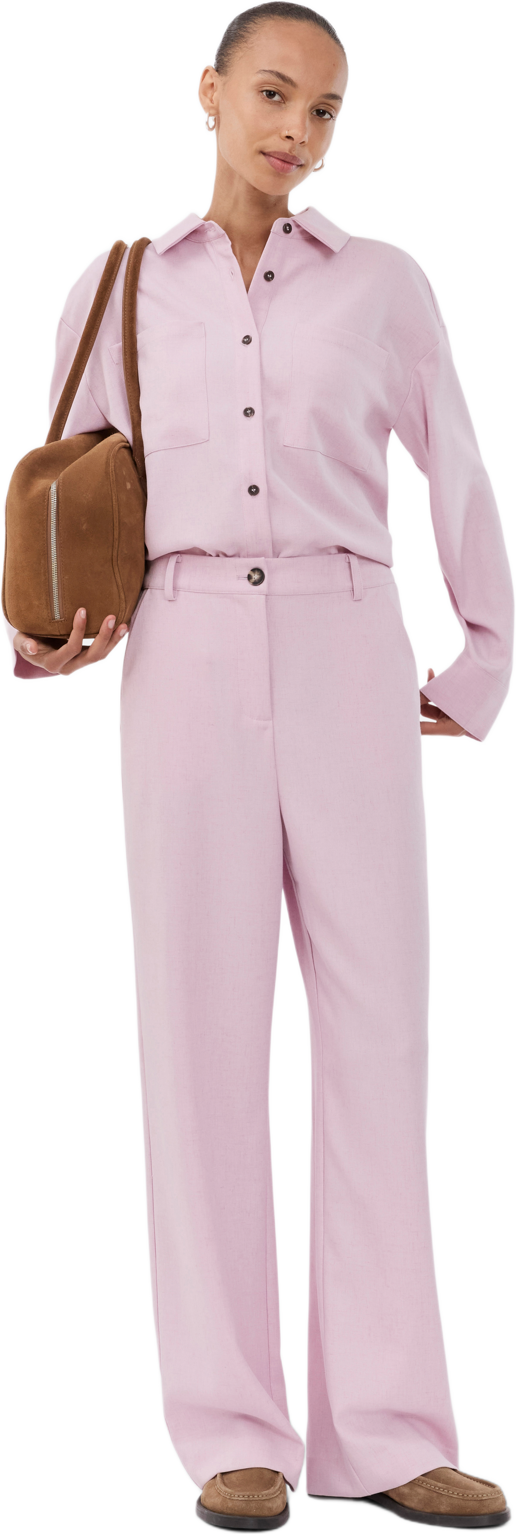 Sophiemd Pants, från Modström, i färgen pink melange.