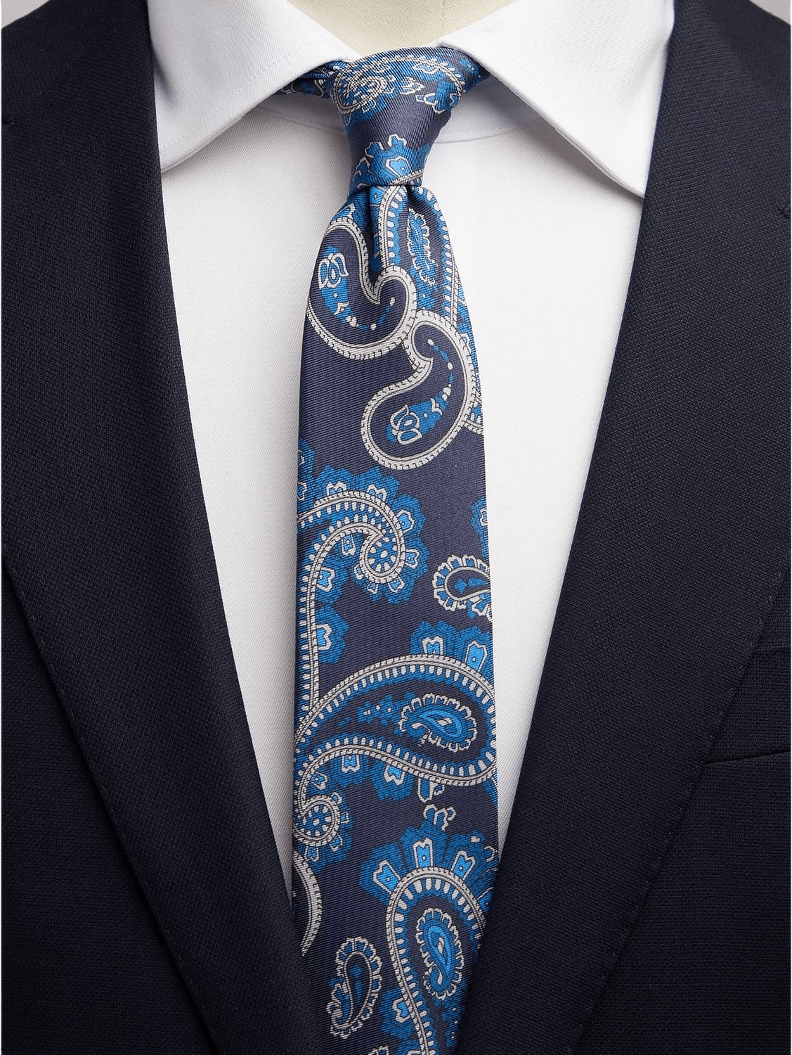 Tie Paisley, från John Henric, i färgen blue.