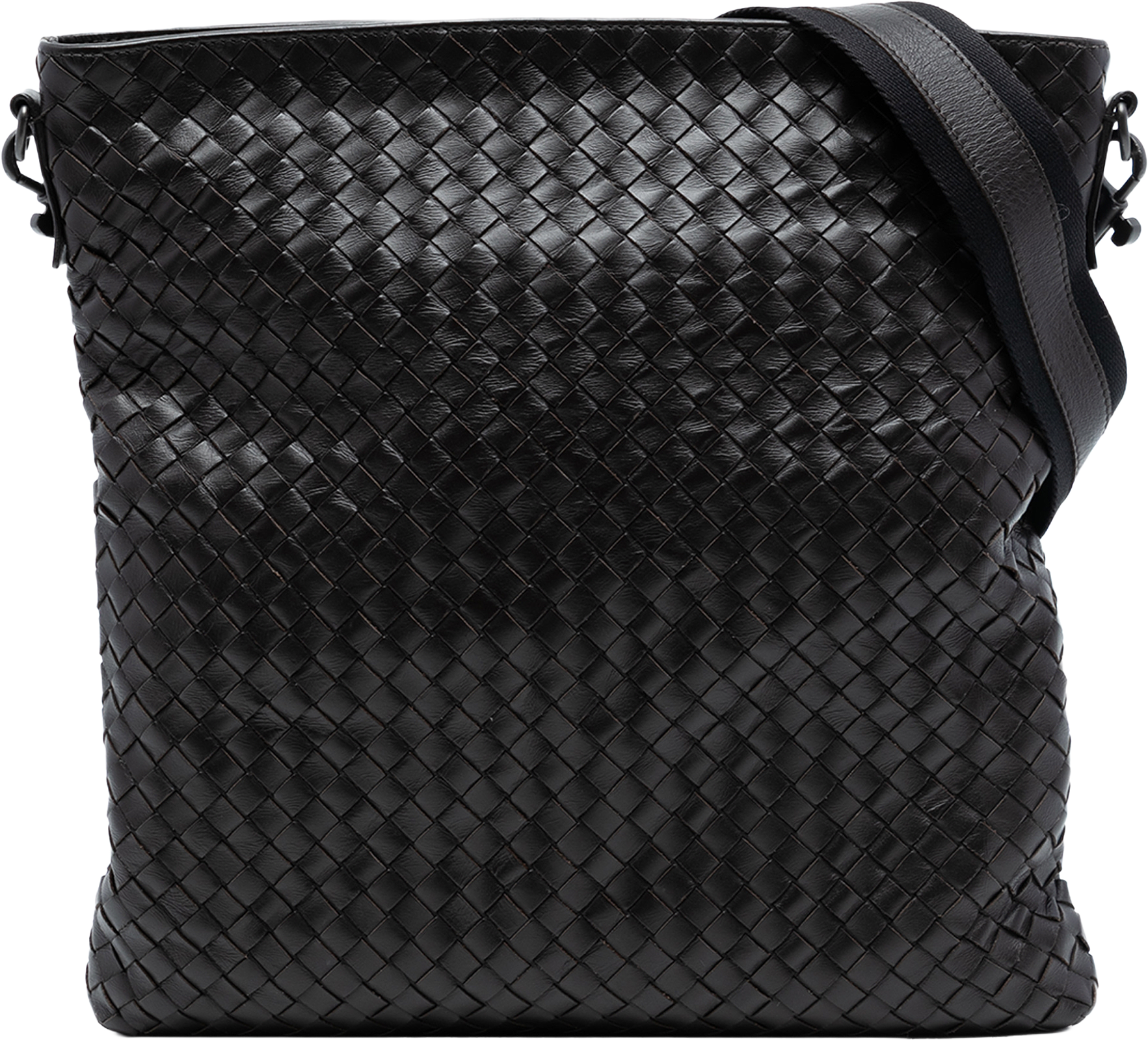 Bottega Veneta Nappa Intrecciato Vn Crossbody, från Luxclusif, i färgen black.