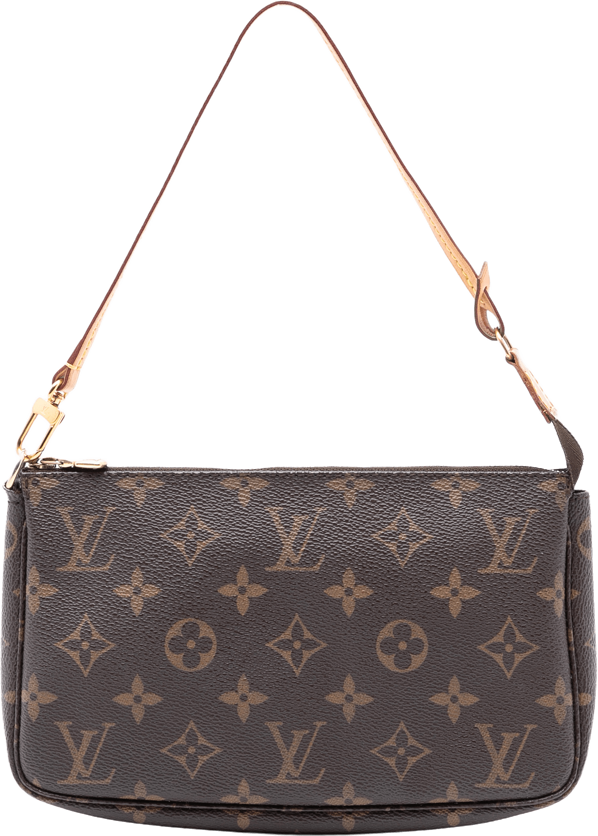 Louis Vuitton Monogram Pochette Accessoires, från Luxclusif, i färgen brown.