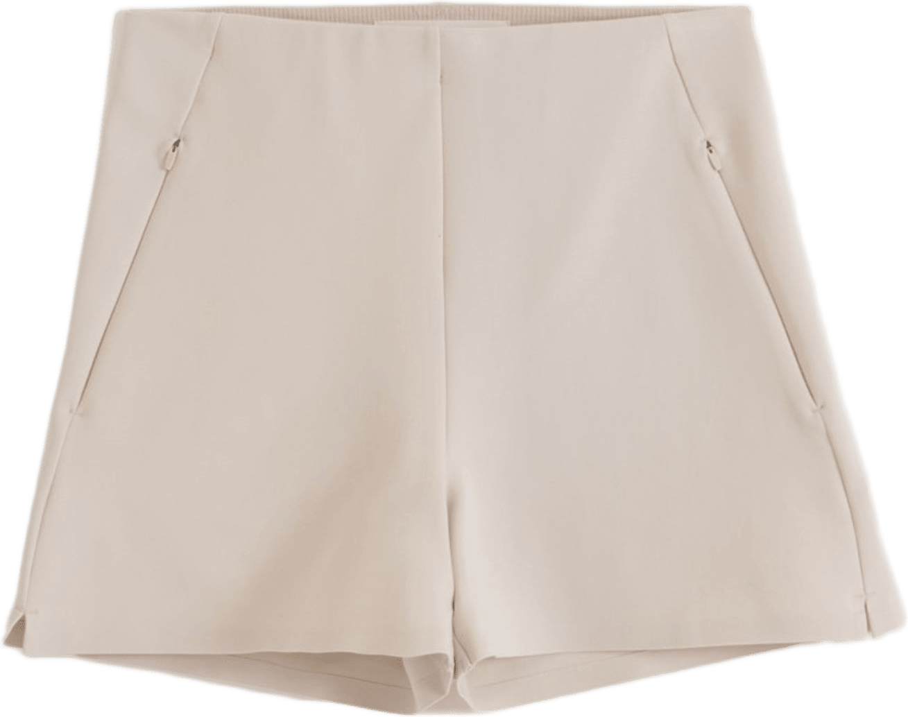 Luxe Mini Shorts, från aim'n, i färgen sand.