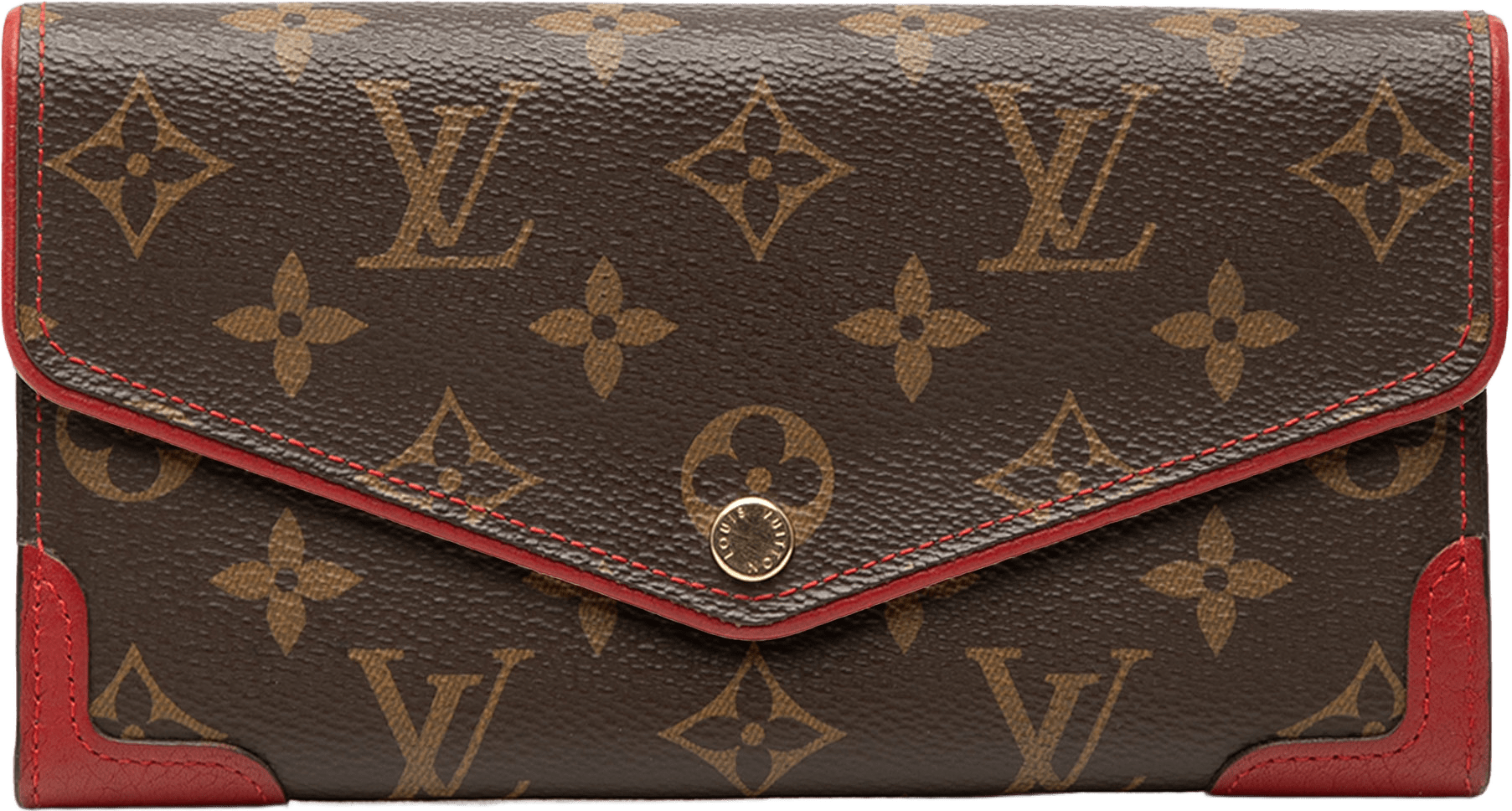 Louis Vuitton Monogram Retiro Sarah Wallet, från Luxclusif, i färgen brown.