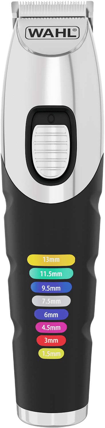 Skäggtrimmer Color Trim, från Wahl, i färgen silver/svart.