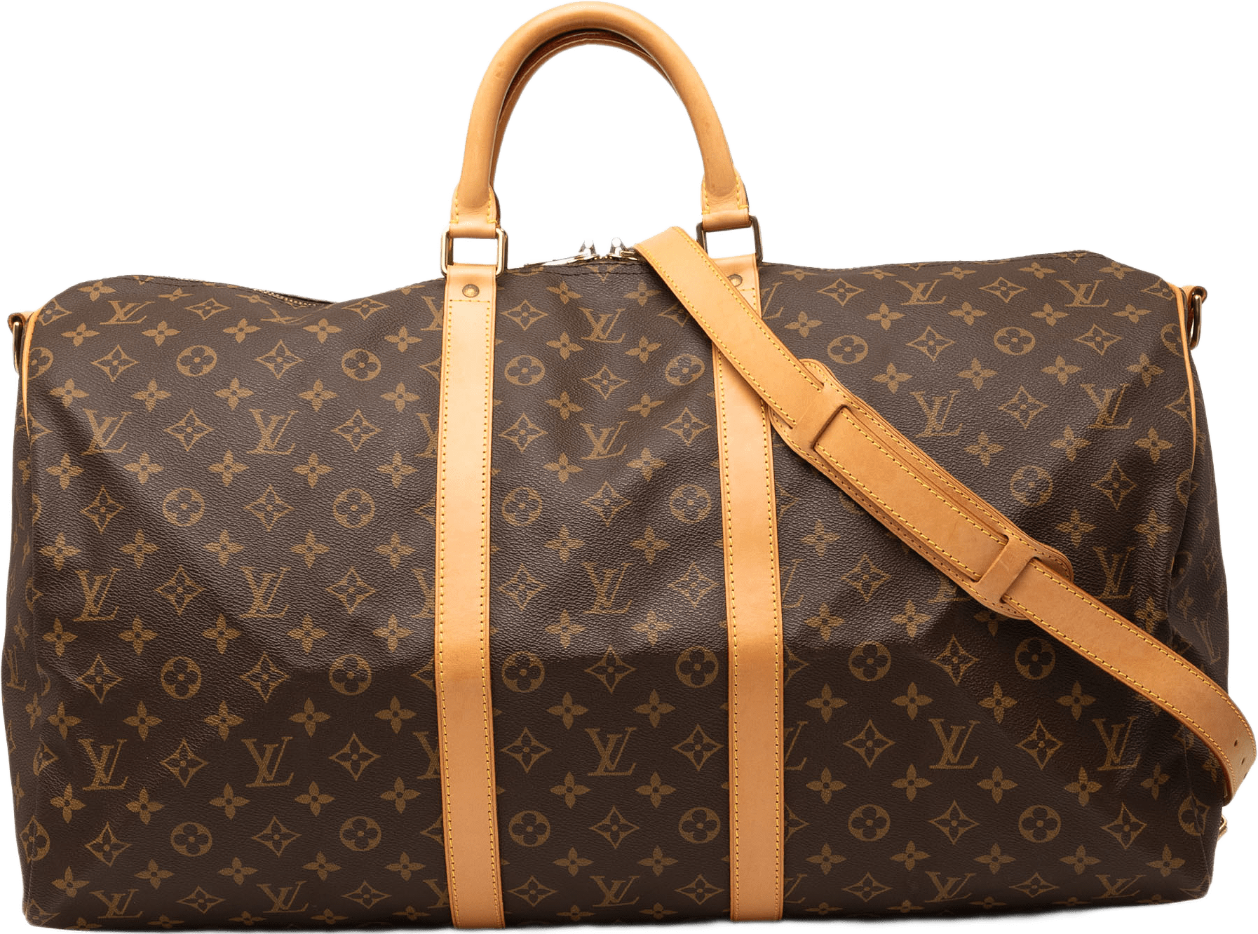Louis Vuitton Monogram Keepall Bandouliere 55, från Luxclusif, i färgen brown.