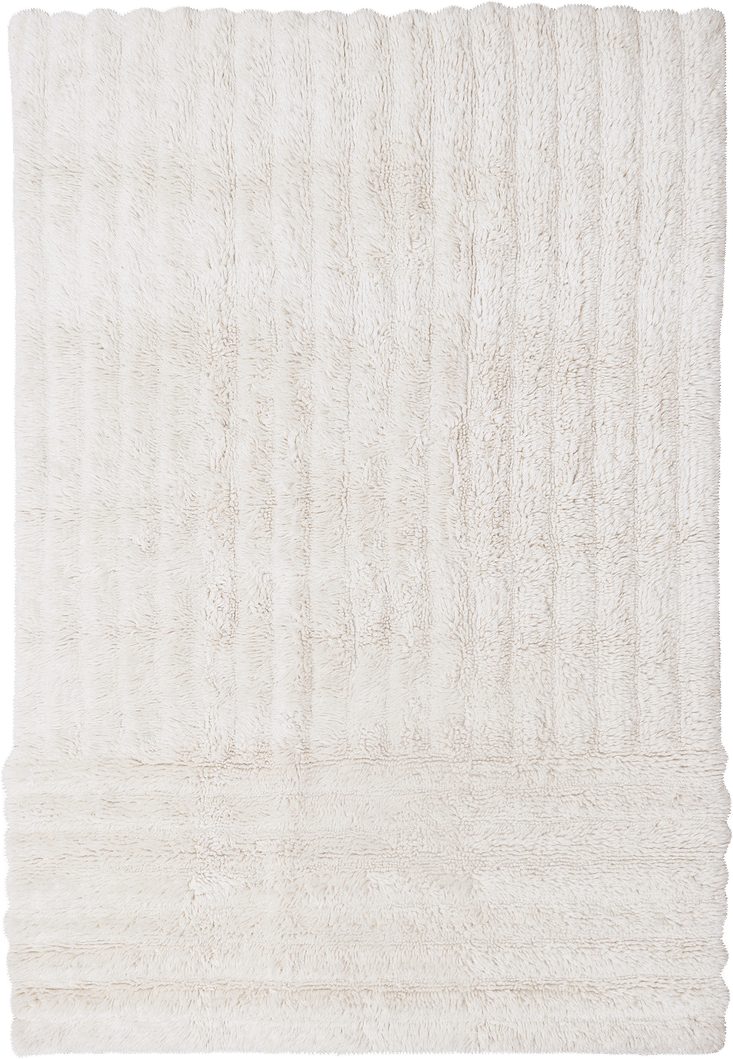 Tvättbar Ullmatta Woolable Dunes, från LORENA CANALS, i färgen sheep white.