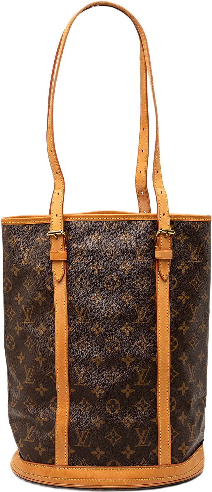 Louis Vuitton Monogram Bucket Gm, från Luxclusif, i färgen brown.